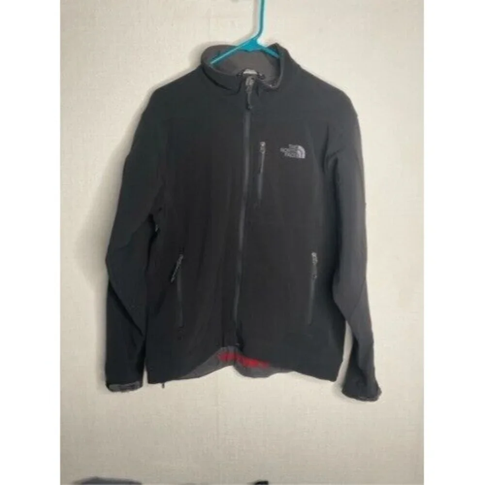VTG 90s The North Face Carstensz Pyramid 4884m Full Jacket Men Size M Black Rare